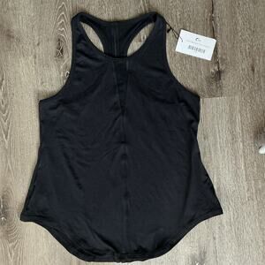 NWT ZYIA Black Effortless Tank‎ Long XL Racerback Vented Tank Top Sleeveless